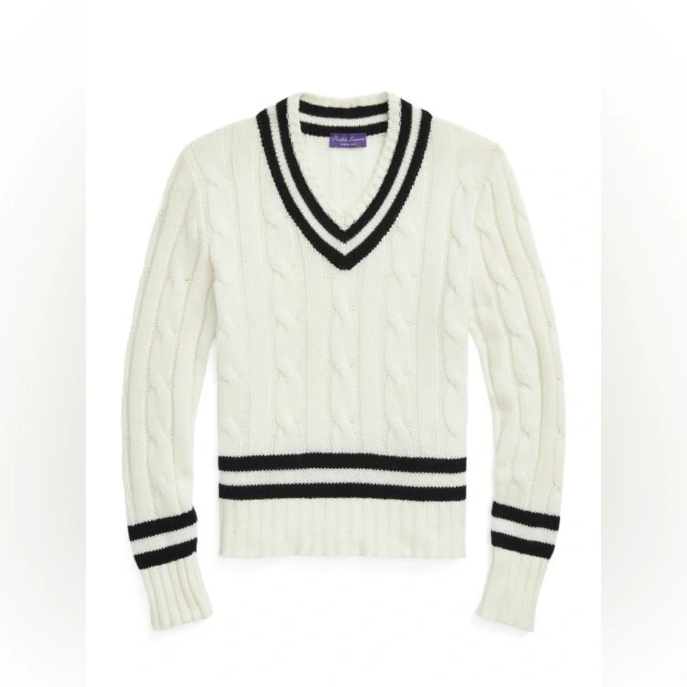 RALPH LAUREN PURPLE LABEL CASHMERE CRICKET SWEATER